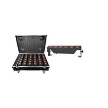 락빌 베스트스트립 60팩 화이트 6개 배터리등 무선 DMX 충전케이스, 6 lights+case Black