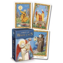 정품 국내배송 화이트 캣 고양이 인기있는 타로 카드 미니사이즈 tarot of white cats mini