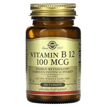 솔가 비타민B12 100mcg 100정 엽산 비타민B6 호모시스테인 실리카 이노시톨 콜린, 2kg, 1개