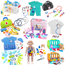 유아 아기 병원놀이 세트 장난감 의사놀이 청진기 어린이집 엑스레이, 14. 미니 인체 탐구