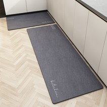 노아초이스 프리미엄 소프트 규조토발매트 욕실 현관 싱크대 물흡수 발판 주방발매트 180/210, kitchen-네이비45x180