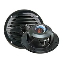 보스 오디오 시스템 mr50b 5.25인치 마린 스테레오 보트 스피커 - 150와트(쌍) 2웨이 풀레인지 오디오 트위터 동축 내후성 쌍으로 판매