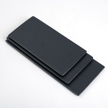 블랙 평 직사각 판접시_2호(30x14x1cm) 깔끔한 판형접시 케이터링 업소용그릇, 1개