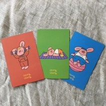 뚱땅 헬스 엽서 3종, 아령, 아령