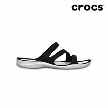 크록스 [크록스] 여성 스위프트워터 샌들 블랙화이트 203998-066