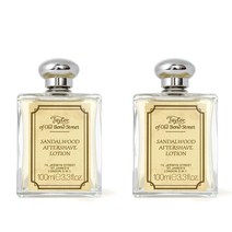 테일러 오브 올드 본드 스트리트 샌달우드 럭셔리 애프터 쉐이브 100ml 2팩 Taylor of Old Bond Street Sandalwood Aftershave