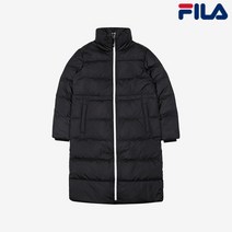 휠라 여성 경량 구스 롱다운 FS2DJB4352F BLK