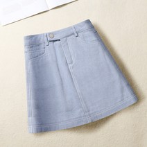 데님스커트 그레이 봄가을 짧은스커트패션 타입 A라인 힙랩 여성 3816237565