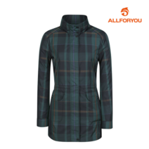 [올포유] 여성 폴리 체크 패턴 점퍼 AWJUI7304-804_G
