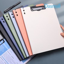 다스몰 덮개형 클립보드 메뉴판 A4 파일꽂이 결재판, 화이트