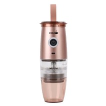 베라 포터블 전동 커피그라인더 로즈골드, 단품