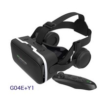 VR게임기 VR기기 VR추천VR 헤드셋 컨트롤 3D 안경 영화 용 비디오 게임 가상 현실 고글 IOS/android와 호, [02] B