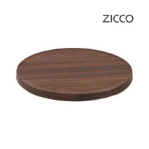 ZICCO 지코 멜라민 브라운 우드 느낌 플레이팅 트레이 스탠드 초밥 스시 홈 카페 베이커리 진열 치즈보드 식기, 1개, 06)원형 트레이 2호(중형)