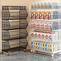 마트진열대 이동식 선반 슈퍼 진열대 PC방 매장 철제, 선택없음, 4단-흰색60길이45너비110높이
