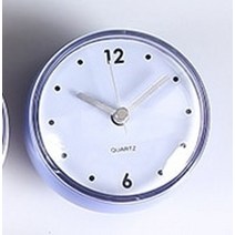 벽시계추천 이케아벽시계 한글시계 벽걸이전자시계 무타공시계 별걸이디지털시계 미니 흡입 컵 방수 욕실 시계 크리 에이 티브 원형 작은 시계 주방 욕실 벽 마운트 유리 벽 시계 시계, 3인치, D01