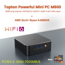 미니PC 일체형PC 고사양 사무용 가정용 산업용Topton-게이밍 미니 PC AMD Rzyen 9 6900HX Radeon 680M, 03 Ryzen 7 6800H WiFi6_02 AU, 01 No Ram No Storage