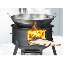 화덕만들기 캠핑 화로대 장작 불멍 화로 가마솥 화덕, 16번 회색 상자가 있는 업그레이드 모델 58