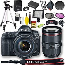 캐논 eos 5d mark iv dslr 카메라 + 24-105mm f4l ii 렌즈(해외 모델) + 64GB 프로 번들