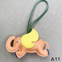 1+1 백참 가방참 가방장식 유행 PU 가죽 날개 비행 코끼리 옷걸이 키 체인 펜던트 숙녀용 가방 매력 액세