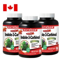 (3병 특가세트) 뉴트리돔 인돌3카비놀 400mg 고농축 순수 인돌3 60캡슐 N232