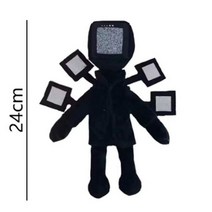 Skibidi 화장실 봉제 장난감 애니 인형 부드러운 스피커 맨 보스 플러시 카메라 9 개 28cm, Deeppink, Deeppink
