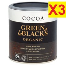 [영국발송] 125g 3개 그린앤블랙스 오가닉 카카오 페어트레이드 공정무역 코코아가루 Green & Blacks Organic Cocoa Fair Trade