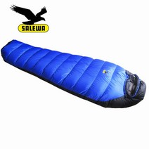 살레와 침낭 다운 등산 아웃도어 미라 캠프 동계용, 2500g, 블루 2500g
