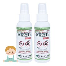 천연유래성분 모기기피제 수호천사 7% 15% 이카리딘 100ml, 수호천사 파워모기기피제 2개