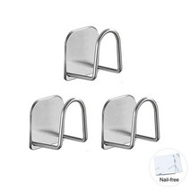 주방 스테인리스강 스폰지 홀더 자가 접착 싱크대 배수 건조 랙 싱크 보관 액세서리, [01] 1pcs