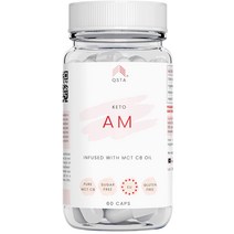 Keto 케토 패스트 다이어트 알약 AM(45일) 데이 슈레트 케토 다이어트 알약 ACV + C8 MCT 오일을 사용한 애플 사이다 식초, 60 정