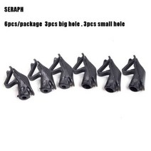 픽시프레임 로드 자전거 프레임 포크 변속기브레이크 플러그 전송 라인 산악 도로 리드 루프 크고 작은 고무, 3 small and 3pcs big