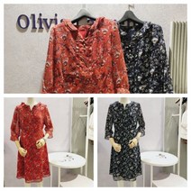 올리비아로렌 NC15 플라워 쉬폰 원피스 VOCOAXF7121