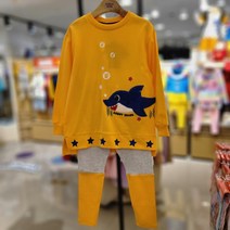 코코리따 아기상어 뚜루 루뚜루 상어 가족 롱 맨투맨과 레깅스 상하세트