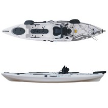1인승 피싱 카약 레져용 보트 낚시카약 Kayak 카누 배, 화이트