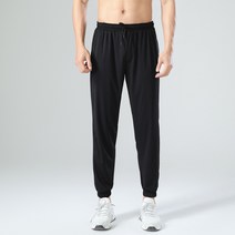 여름가을 남성조거팬츠/슬랙스/탑텐조거팬츠/남자냉장고바지/트레이닝바지/밴딩바지/등산/패션/스포츠/빅사이즈, 블랙, 1개