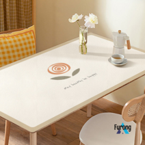 완전방수 가죽 식탁보 테이블보, 70*130cm, 봄 꽃 가지