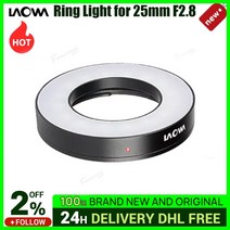 렌즈캡 렌즈 보호 캡 호환 laowa 25mm f2.8 울트라 매크로 2.5-5x 촬영 지원 매크로 라이트 링 라이트, 없음