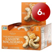 리암마켓 Sahale Snacks 사헬 스낵 글레이즈드 믹스 탠저린 바닐라 캐슈너츠 마카다미아 9개입 각 42.5g 1팩, 6팩