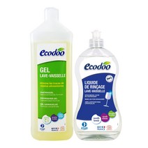 에코두 프랑스 천연유래 식기세척기세제 세트(세제1000ml+린스500ml), 1개, 1500ml