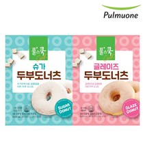 풀무원 풀스쿡 두부도너츠 2종x18개 글레이즈 슈가 풀, 슈가 45gx18개