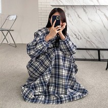 오슈 여성 10대 20대 레트로 감성 오버핏 카라 롱원피스