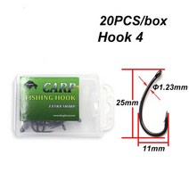 훌치기바늘 후크 찌낚시채비 등급 잉어 후크 커프 생크 코팅 낚시 가시 거친 태클 크기 개