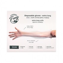 FROG 프리미엄 팔토시형 위생장갑(20매) 김장장갑 위생장갑 일회용장갑 비닐장갑 요리장갑 주방장갑 김장장, 1개