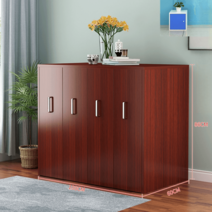 슬라이드도어 책장 책꽂이 수납장 멀티도어 인테리어 가구 원목 심플 모던 다용도선반, 옵션8