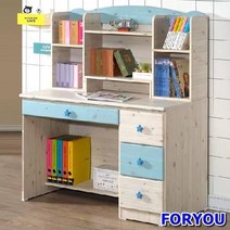 ForU473 흔들림 없는 완제품 서랍형 책상 학생책상 독서실책상 사무용책상 컴퓨터책상, 오크, 상세페이지 참조