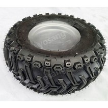 16X8.00-7인치 4륜 카트 액세서리 오프로드 진공 항공기 타이어 철제 휠 3홀 4홀, 타이어 + 4홀 대각선 88