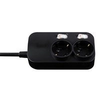 대성 플러스탭 블랙 개별스위치 2구 멀티탭 16A 250V, 블랙 개별형 2구_4m, 1개