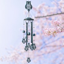 윈드차임 정원 마당 오 축제에 대한 바람 종소리 친구위한 선물, 01 owl
