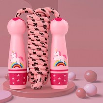 라이프그래피 귀여운 캐릭터 어린이 줄넘기, 핑크