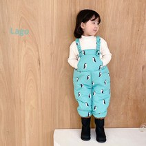 꾸미니 LA 펭귄스노우 팬츠 바지 방수 유아 아기 남아 여아 아동 어린이 스키장 눈썰매